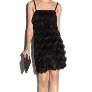 Milly Fringe Dress (Black)